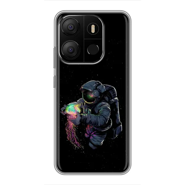 Чехол с рисунком «В руках земля» для TECNO Pop 7 Pro Чехол с рисунком «В руках земля» для TECNO Pop 7 Pro