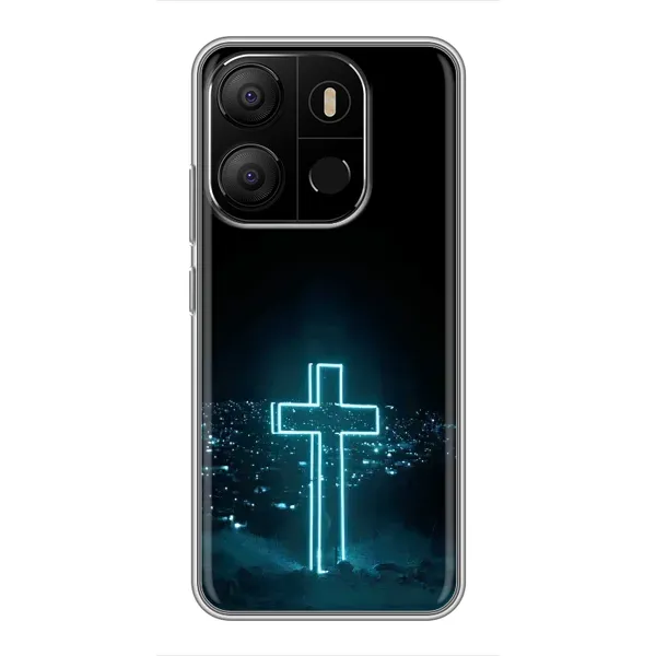 Чехол с рисунком «Яркий Крест» для TECNO Pop 7 Pro Чехол с рисунком «Яркий Крест» для TECNO Pop 7 Pro