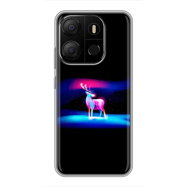 Чехол с рисунком «Яркий олень» для TECNO Pop 7 Pro Чехол с рисунком «Яркий олень» для TECNO Pop 7 Pro