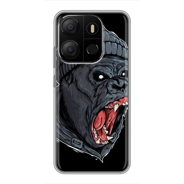 Чехол с рисунком «Злая Обезьяна» для TECNO Pop 7 Pro Чехол с рисунком «Злая Обезьяна» для TECNO Pop 7 Pro
