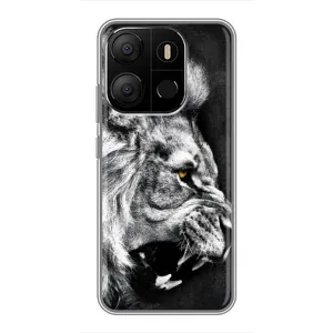 Чохол з картинкою на Tecno Pop 7 Pro (Злий Лев)