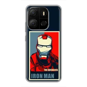 Чохол Супергерой Залізна Людина на Tecno Pop 7 (Art Iron man)