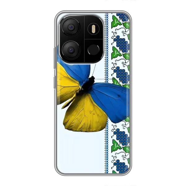 Чехол с рисунком «Бабочка» для TECNO Pop 7 Чехол с рисунком «Бабочка» для TECNO Pop 7