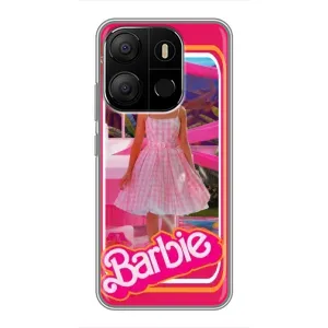 Силиконовый Чехол Барби Фильм на Tecno Pop 7 (Барби Марго)