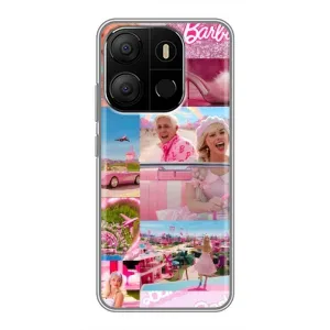 Силиконовый Чехол Барби Фильм на Tecno Pop 7 (Барби стиль)