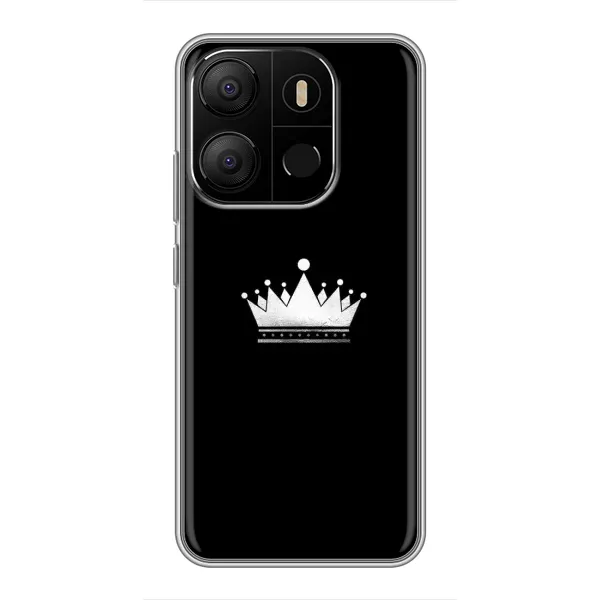 Чехол с рисунком «Белая корона» для TECNO Pop 7 Чехол с рисунком «Белая корона» для TECNO Pop 7