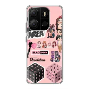 Чохли з картинкою для Tecno Pop 7 (BLACK PINK колаж)