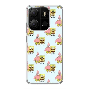 Чехлы с Патриком на Tecno Pop 7 (Боб и Патрик)