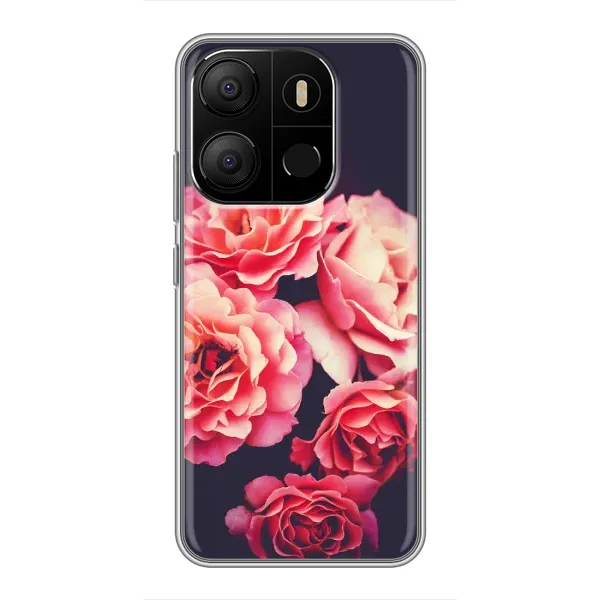 Чехол с рисунком «Бутоны» для TECNO Pop 7 Чехол с рисунком «Бутоны» для TECNO Pop 7