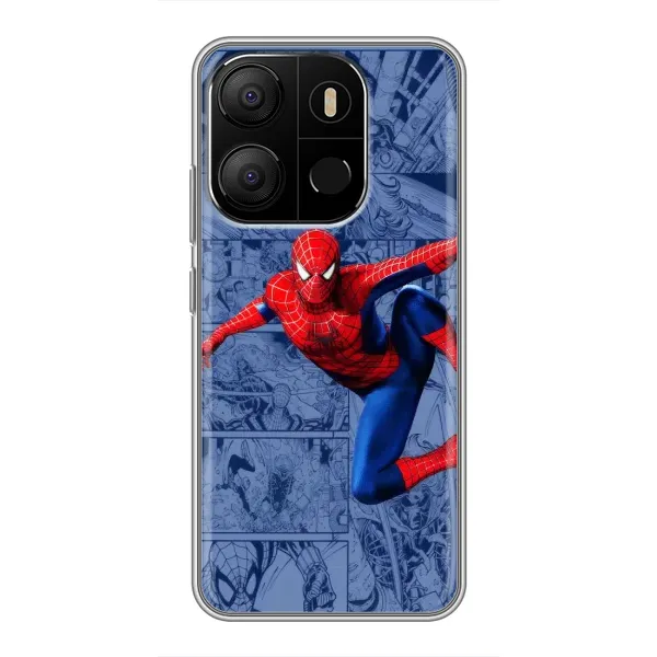 Чехол с рисунком «Человек Паук» для TECNO Pop 7
