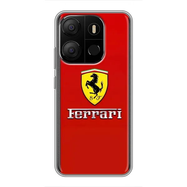 Чехол с рисунком «Ferrari Logo» для TECNO Pop 7 Чехол с рисунком «Ferrari Logo» для TECNO Pop 7