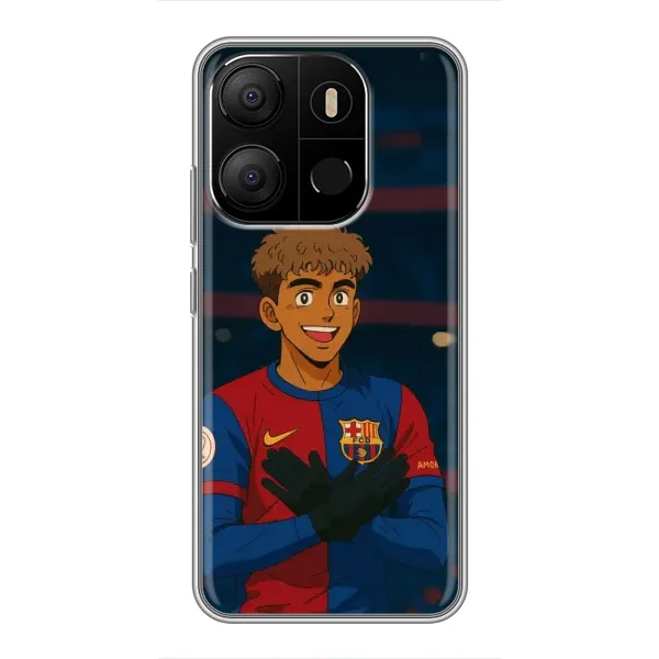 Чехол с рисунком «Футболист Ямаль» для TECNO Pop 7