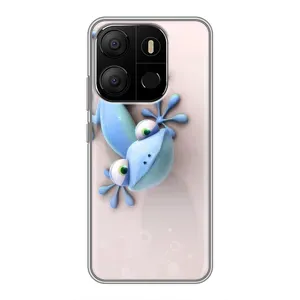 Чехлы с изображением разных животных для Tecno Pop 7 (Геккон)