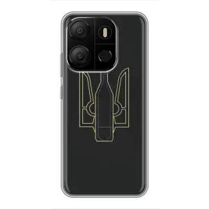 Чехол с картинкой (Патриотический ГЕРБ) на Tecno Pop 7 (Герб - Молотова)