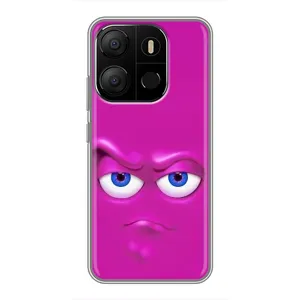 Силиконовые Чехлы (смешные стикеры) для Tecno Pop 7 (Хитрая мордочка)