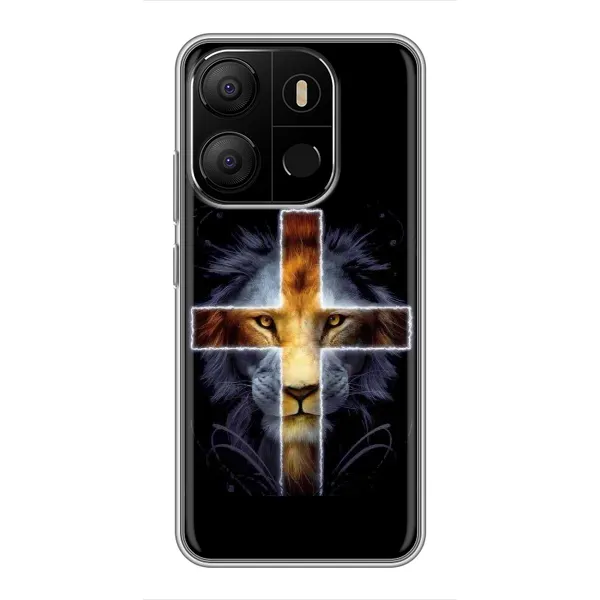 Чехол с рисунком «Иисус Лев» для TECNO Pop 7 Чехол с рисунком «Иисус Лев» для TECNO Pop 7