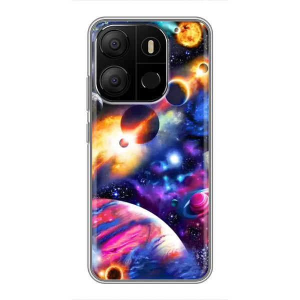 Чехол с рисунком «Космический мир» для TECNO Pop 7 Чехол с рисунком «Космический мир» для TECNO Pop 7