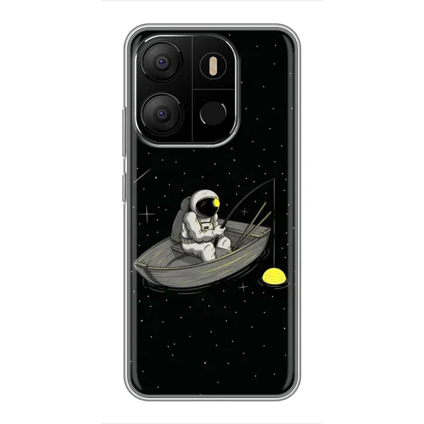 Чехол с рисунком «Космонавт на рыбалке» для TECNO Pop 7 Чехол с рисунком «Космонавт на рыбалке» для TECNO Pop 7