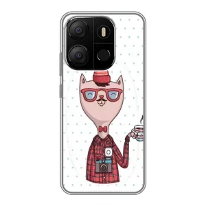 Чехол на тематику: Коты для TECNO Pop 7 (Кот аристократ)