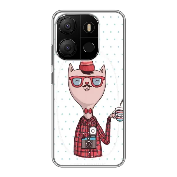Чехол с рисунком «Кот аристократ» для TECNO Pop 7 Чехол с рисунком «Кот аристократ» для TECNO Pop 7