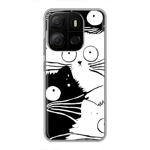 Чехол с рисунком «КОТИКИ» для TECNO Pop 7 Чехол с рисунком «КОТИКИ» для TECNO Pop 7