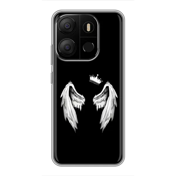 Чехол с рисунком «Крылья и корона» для TECNO Pop 7 Чехол с рисунком «Крылья и корона» для TECNO Pop 7