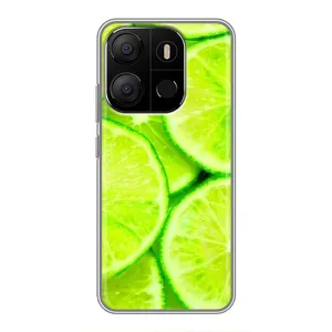 Чохол з зображенням смачної їжі для Tecno Pop 7 (Лайм)