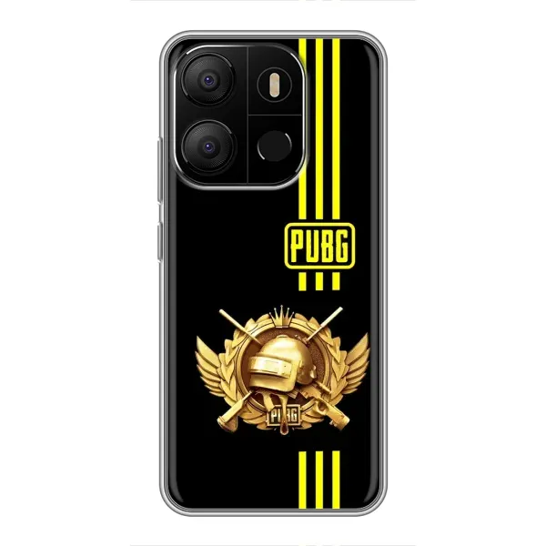 Чехол с рисунком «Лого PUPG» для TECNO Pop 7 Чехол с рисунком «Лого PUPG» для TECNO Pop 7