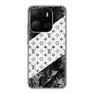 Чохол Стиль Louis Vuitton на Tecno Pop 7 (LV на білому)