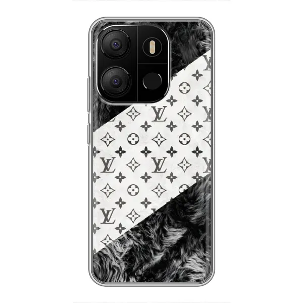 Чехол с рисунком «LV на белом» для TECNO Pop 7 Чехол с рисунком «LV на белом» для TECNO Pop 7