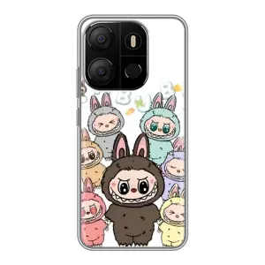 Чехол с принтом Лабубу для Tecno Pop 7