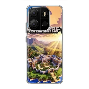 Чехол майнкрафт для Tecno Pop 7