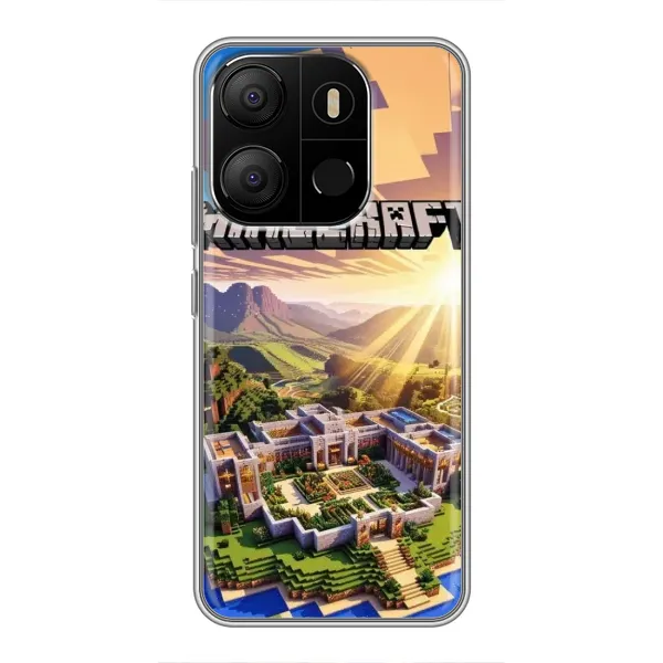 Чехол с рисунком «MINECRAFT» для TECNO Pop 7