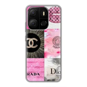 Чехол (Dior, Prada, YSL, Chanel) для Tecno Pop 7 (Модница)