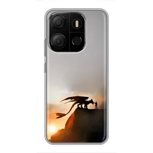 Чехол дракон Беззубик для Tecno Pop 7 (Мультиик Беззубик)