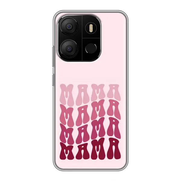 Чехол с рисунком «Надпись мама» для TECNO Pop 7 Чехол с рисунком «Надпись мама» для TECNO Pop 7