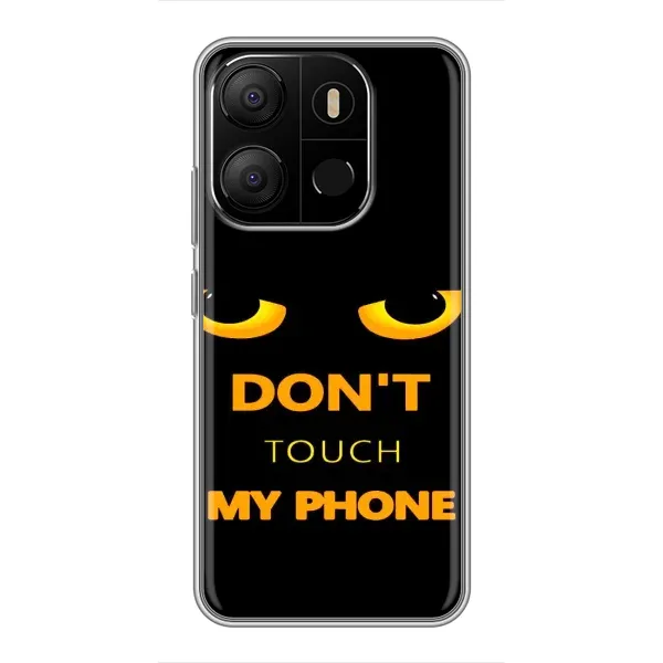 Чохол з малюнком «Не чіпай мій телефон» для TECNO Pop 7 Чохол з малюнком «Не чіпай мій телефон» для TECNO Pop 7