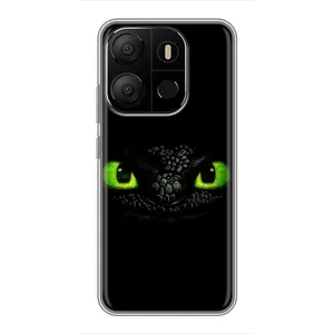 Чехол дракон Беззубик для Tecno Pop 7 (Глаза Беззубика)