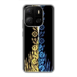 Силіконовый Чохол на Tecno Pop 7 (Патріотична вишиванка)