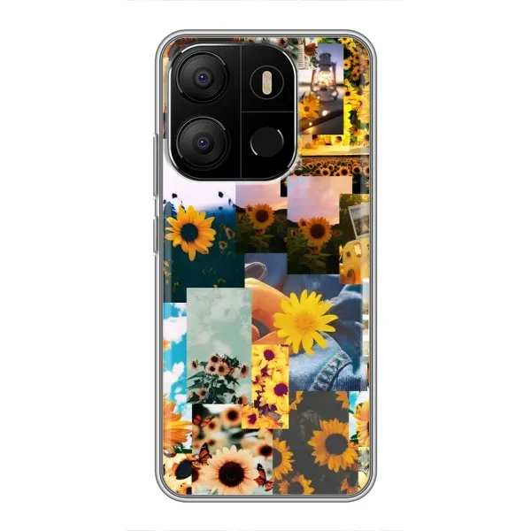 Чохол з малюнком «Соншниковий дизайн» для TECNO Pop 7 Чохол з малюнком «Соншниковий дизайн» для TECNO Pop 7