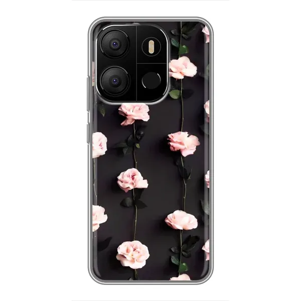 Чехол с рисунком «Розы» для TECNO Pop 7