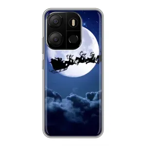 Чехол Санта Клаус для Tecno Pop 7