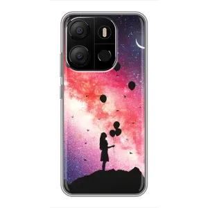 Силиконовые Чехлы Любимому человеку для Tecno Pop 7 (Шарики в небе)