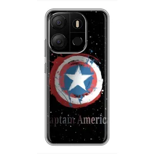 Чохол с Щітом Капітана Америки на Tecno Pop 7 (Щит Капітана)