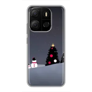 Чехлы на Новый Год Tecno Pop 7 (Снеговички)