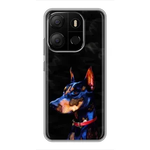 Бампер для Tecno Pop 7 с картинкой "Песики" (Собака Мопс)