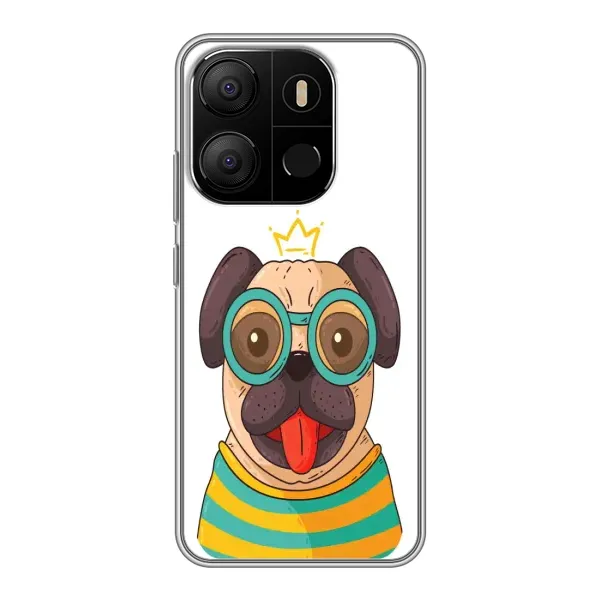 Чехол с рисунком «Собака Король» для TECNO Pop 7 Чехол с рисунком «Собака Король» для TECNO Pop 7