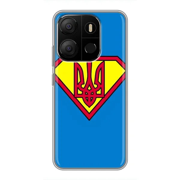 Чехол с рисунком «Super - Герб» для TECNO Pop 7 Чехол с рисунком «Super - Герб» для TECNO Pop 7