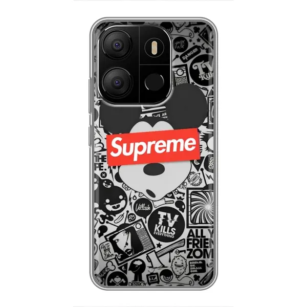 Чехол с рисунком «Supreme Маус» для TECNO Pop 7 Чехол с рисунком «Supreme Маус» для TECNO Pop 7