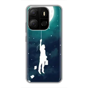 Чохол (ТПУ) з планетами на Tecno Pop 7 (To The moon)